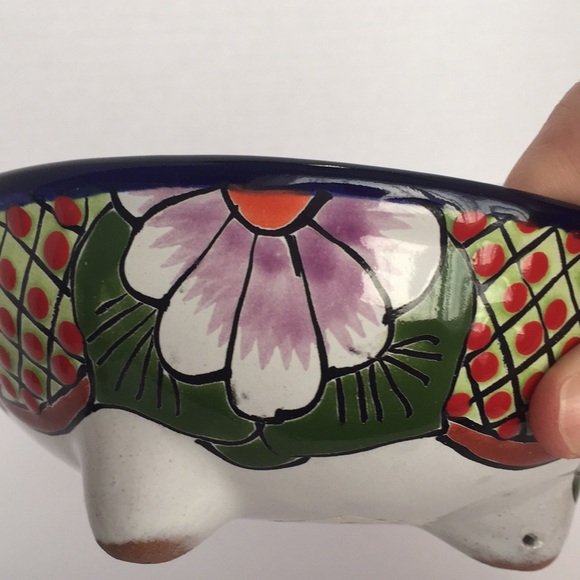 Mexican Talavera Ulises Beautiful Colorful Bowl - Picture 6 of 8